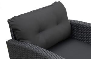 Kerti bútor garnitúra (4 részes) MADRYT - fekete