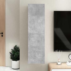 Betonszürke szerelt fa TV-szekrény 30,5 x 30 x 110 cm