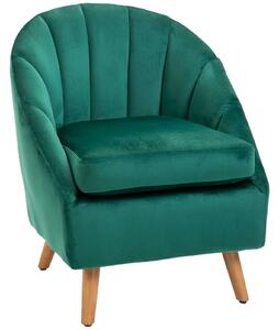 Bársony Fotel 67 x 65 x 77 cm, Zöld