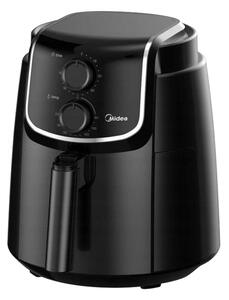 Midea MF-TN35D air fryer, forrólevegős fritőz, 3,5 literes sütőkosár, állítható hőmérséklet 200 °C-ig, 1500 W, fekete