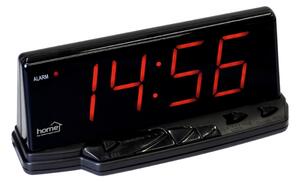 HOME LTC 02 digitális LED ébresztőóra, 46 mm magas időkijelzés, állítható fényerő, ébresztés sípolással, szundifunkcióval, elemes vagy hálózati tápellátás