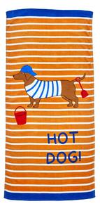 Narancssárga pamut strandtörölköző 76x160 cm Hot Dog – Catherine Lansfield