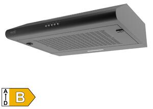 HOME KPE 6020B konyhai páraelszívó TORNADO, három sebességfokozat, légszállítás: 200 m3/h, 38 W, 60 cm, fekete