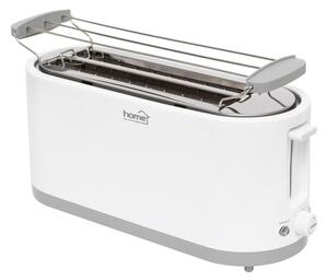 HOME HG KP 42 4 szeletes kenyérpirító, 1400 W, cooltouch, 7 fokozat, zsemlemelegítő, fehér