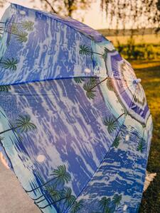 Kék-fehér napernyő SOLSTICE 180 cm