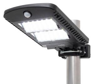 HOME FLP1002SOLAR napelemes LED reflektor, 1000 lm, PIR mozgásérzékelő, 120° 5m, 2 x 28 db hidegfehér SMD LED, energiatakarékos, fém + műanyag, IP44