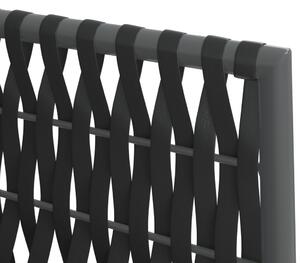 VidaXL 4 db fekete polyrattan kerti szék párnával 54x61x83 cm