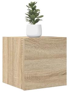 2 db sonoma tölgy falra szerelhető TV-szekrény 30,5x30x30 cm