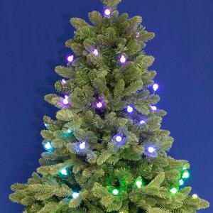 ISparkle LEDS120DV LED-es fényfüzér, 11,9 m / 120 db RGB LED, gömb, applikációval vezérelhető, smart, kül- és beltéri kivitel