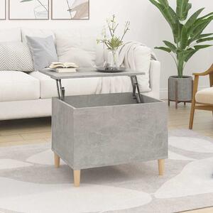 Betonszürke szerelt fa dohányzóasztal 60 x 44,5 x 45 cm