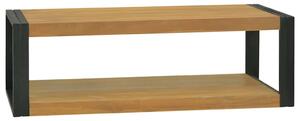 Tömör tíkfa falra szerelhető fürdőszobaszekrény 110x45x35 cm