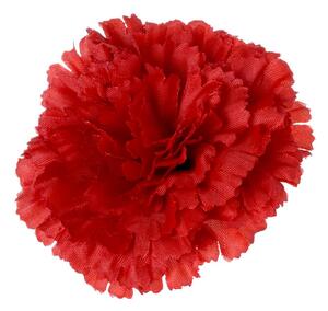 Szegfavirágfej Ø 7cm piros művirág - az ár 12 db-os csomagra vonatkozik