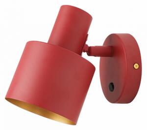Lámpa Fali lámpatest SELVIA II, 6096, max250V, 50/60Hz, 1*E14, max.25 W, IP20, átmérő10 cm, piros