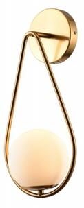Lámpa Fali lámpatest CIKLOP 2,5779, AC220-240V, 50/60Hz, 1*E27, IP20, átmérő 20cm, egyes, arany