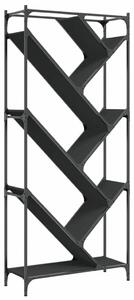VidaXL Modern Könyvespolc - Fa és Fém - 79x30x180 cm