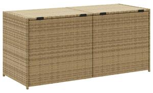 VidaXL vegyes bézs polyrattan kerti tárolóláda 283 L