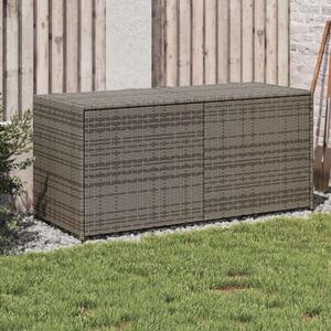 VidaXL szürke polyrattan kerti tárolóláda 283 L
