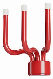Fali lámpa LUXOR, fényes piros, 12W, 20,5 cm
