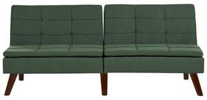 Zöld kárpitozott kanapéágy RONNE