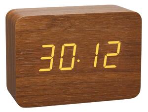 Digitális ébresztő óra "Clocco" barna fa hatású 60.2549.08