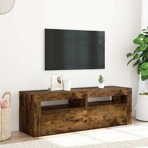 Füstös tölgy színű TV-szekrény LED-ekkel 120 x 35 x 40 cm