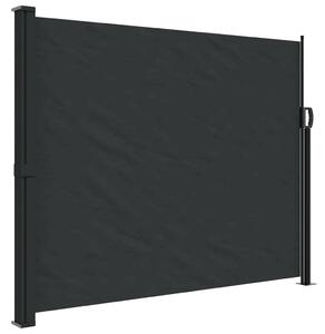 VidaXL fekete behúzható oldalsó napellenző 160 x 600 cm