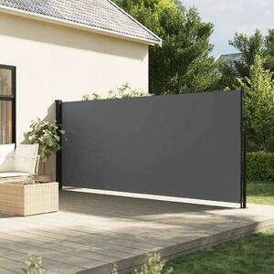 VidaXL antracitszürke behúzható oldalsó napellenző 180 x 600 cm