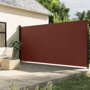 VidaXL barna behúzható oldalsó napellenző 220 x 600 cm