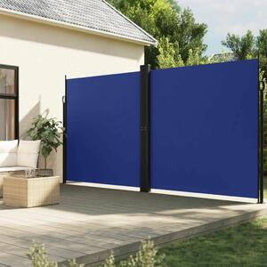 VidaXL kék behúzható oldalsó napellenző 220 x 600 cm