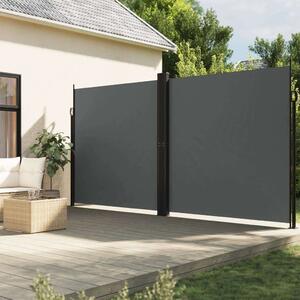 VidaXL antracitszürke behúzható oldalsó napellenző 220 x 600 cm