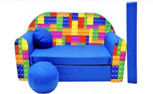 Gyermek kanapéágy 98 x 170 cm Lego