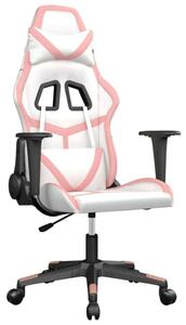 Gamer Szék - Masszázs Funkció - Fehér/Rózsaszín
