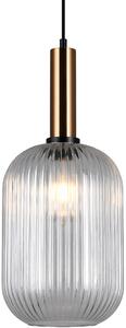 Italux glamour modern függeszték antiola sárgaréz átlátszó itxpnd55881lbrocl