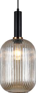 Italux glamour modern függeszték antiola borostyán fekete itxpnd55881lbkamb