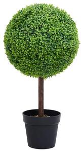 Zöld gömbalakú cserepes műpuszpáng 71 cm