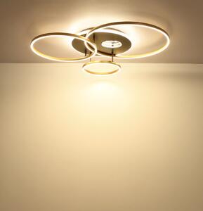 INVERTINA LED mennyezeti lámpa, matt arany, 90 cm, 54W, 2256 lm, 2700–6500 K