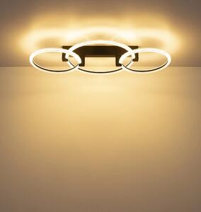 FLETCHER LED mennyezeti lámpa, matt fekete, 76,1 cm, 40W, 3340 lm, 3000 K