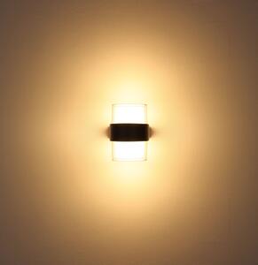 IGNACIO LED kültéri fali lámpa, antracit, 13 cm magas, 10W, 980 lm, 3000 K