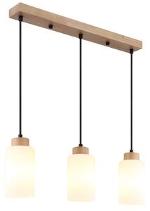 ROWENA függőlámpa, barna, 60 cm, 3×E27