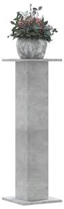 2 db betonszürke szerelt fa növénytartó állvány 30 x 30 x 95 cm