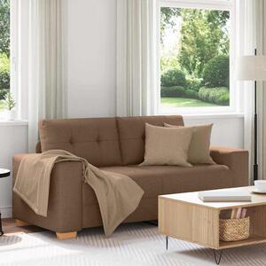 Barna szövet loveseat kanapé 180x77x82 cm