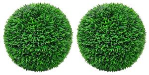 2 db gömb alakú műpuszpáng 55 cm