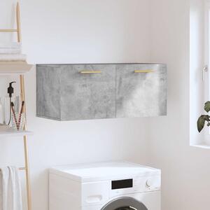 Betonszürke szerelt fa faliszekrény 80 x 36,5 x 35 cm