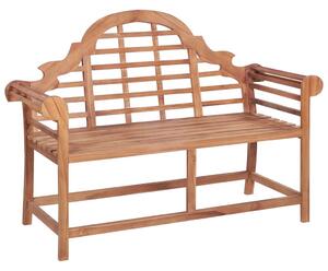 Tömör tíkfa kerti pad 127 x 58,5 x 92,5 cm