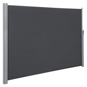 Oldalsó terasznapellenző, belátásgátló, szürke, 280 g/m² 200 x 400 cm