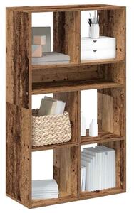 Könyvszekrény antik fa 66x31x112 cm szerelt fa