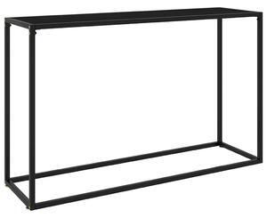 Fekete edzett üveg tálalóasztal 120 x 35 x 75 cm