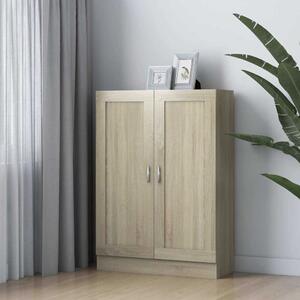 Sonoma tölgy színű szerelt fa könyvszekrény 82,5 x 30,5 x 115cm