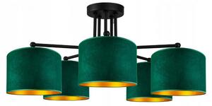 Abazur Premium zöld mennyezeti lámpa 5xE27