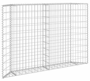 Trapéz alakú horganyzott acél gabion magaságyás 150x20x100 cm